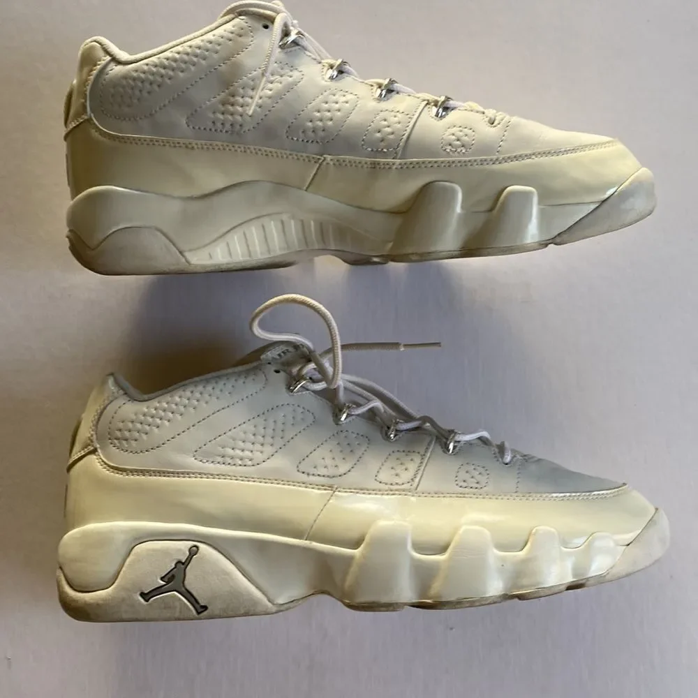 JORDAN 9 Men’s Vintage 2002 Low Chrome 303895 111 Shoes Size 12